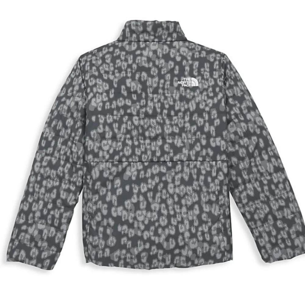 The North Face Little Girl's & Girl's Reversible Mossbud Cheetah Print coat